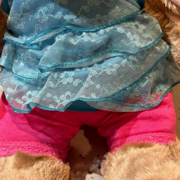Build-A-Bear Blue‎ Lace Top and Pink Leggings, Plush NOT Included - Picture 9 of 10